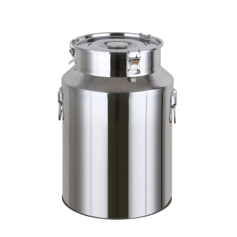 Wholesale Price Milk Can with Seal Lids Wine Bucket Liquid Storage Tank 304 Stainless Steel Milk Cans for Transport Milk