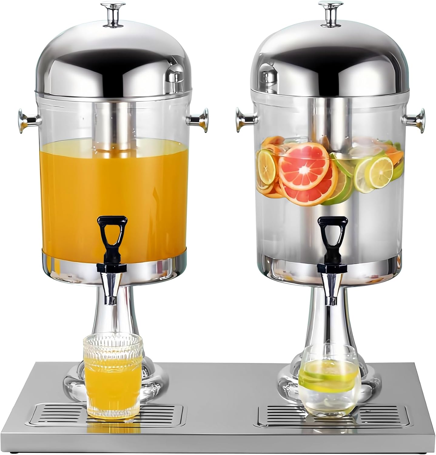 Factory Wholesale Cold Dispenser Juice Jug Hotel Blender Double Container Commercial Juice Dispenser
