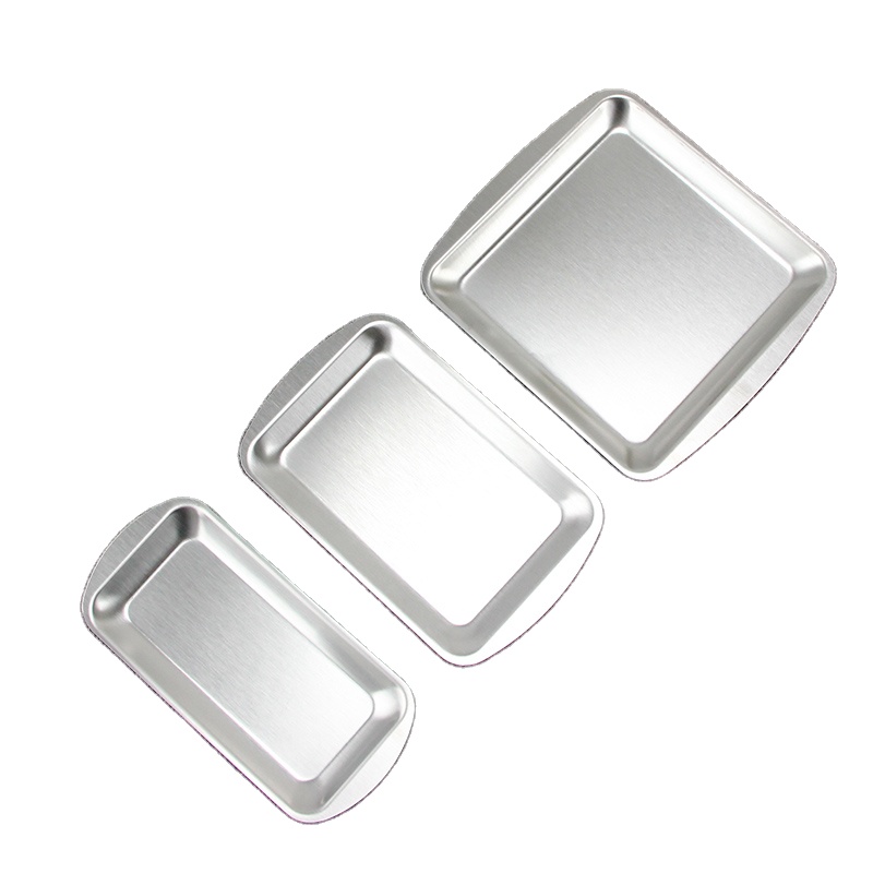 Good Quality Restaurant Serving Tray Hot Sale Stainless Steel Food Tray Dinner Tray