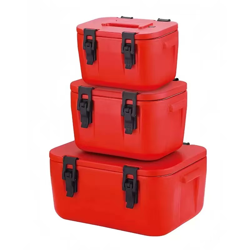 Insulated Soup Container Commercial Food Warmer for Hot or Cold Food, Hot Box for Catering Food Cooler with 4 Buckles