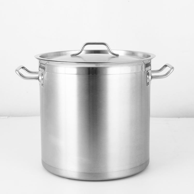 High Quality SUS Big Pots for Cooking Stainless Steel Stock Soup Pot Commercial Cooking Pot