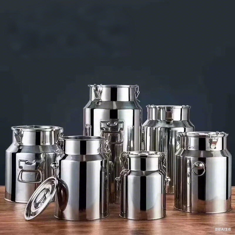 High Quality Large Commercial Stainless Steel Container Stainless Steel Stock Seal Pot with Lock Sealed Barrel Sealed Drum