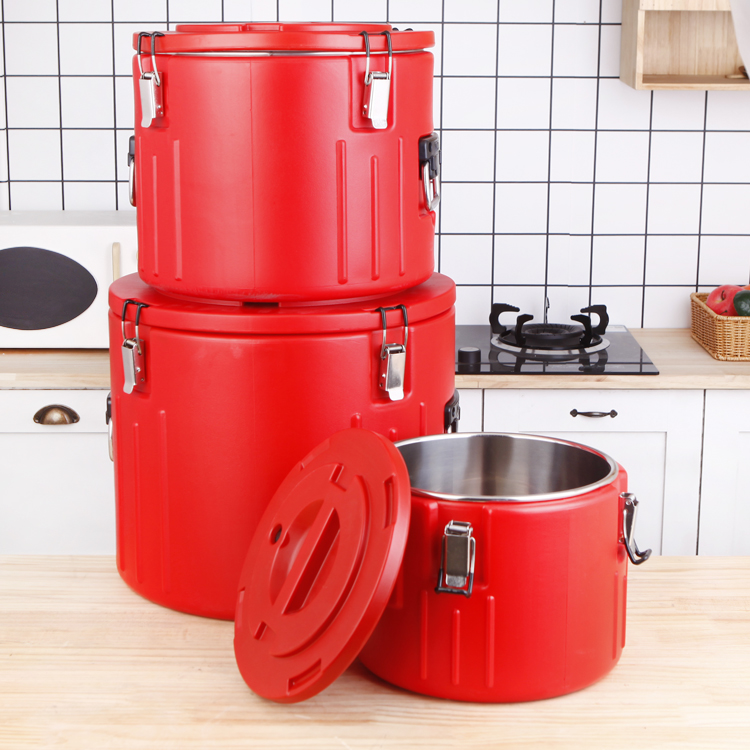 Food Can Double-wall Insulated Thermos Barrel Cooler Food Container Insulated Freezer Bin for Travelers Multifunction