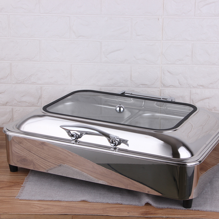 Chafing Dish Buffet Set Stainless Steel Buffet Set  Food Warmer Chafing Dish for Hotel  Restaurant Heat Preservation