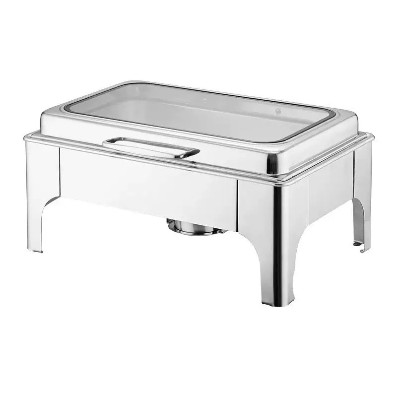 Hot Sales Restaurant Chafing Dish Stainless Steel Food Warmer Buffet  Banquet Catering Hot Pot Food Warmer Set  Customizable