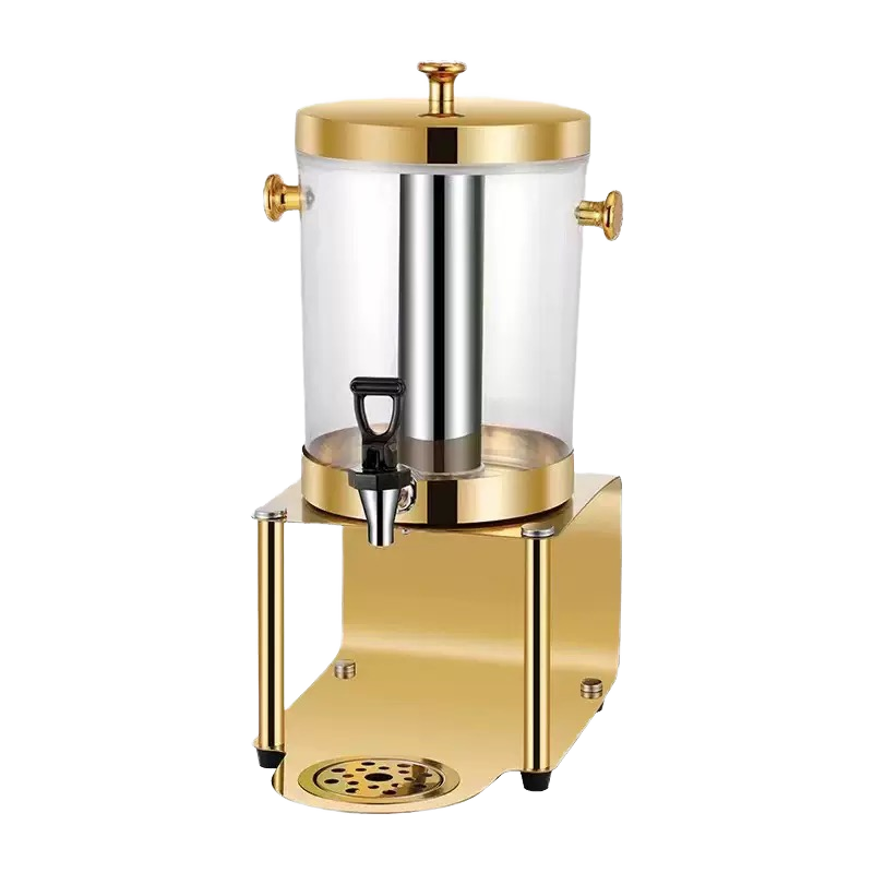 Luxury Stainless Steel Silver/Gold 8L Cold Juice Dispenser for Restaurants & Hotels