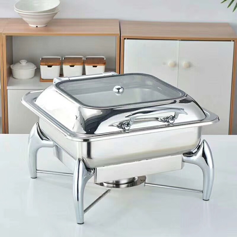 Stainless Steel Multi-function Roasting Fish Plate Chaffing Dishes Buffet Catering Stainless Steel Food Warmer Set